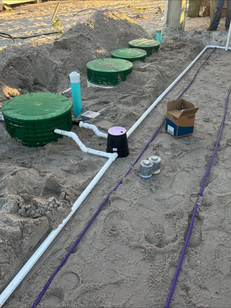 drip irrigation drainfield install palm island fl 1 1 - Martin Septic Services